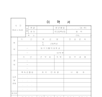 이력서양식 (3) 이력서양식 (3)